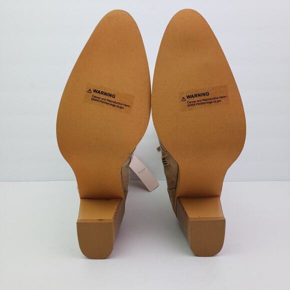 Olivia & Kate New York Bonita Womens Size 9.5 Brown 3.25" Heeled Western Boots - Picture 8 of 14